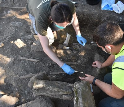 Actuación en el sector sur del castro y monasterio de Cálago