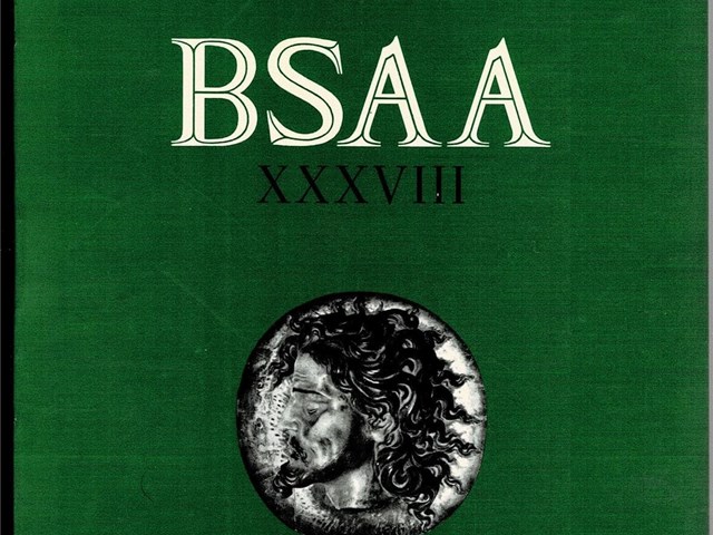 Boletín del seminario de estudios de arte y arqueología BSAA XXXVIII
