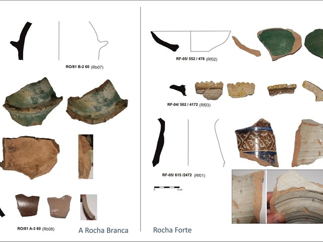 Cerámica de lujo medieval en dos castillos de la mitra compostelana