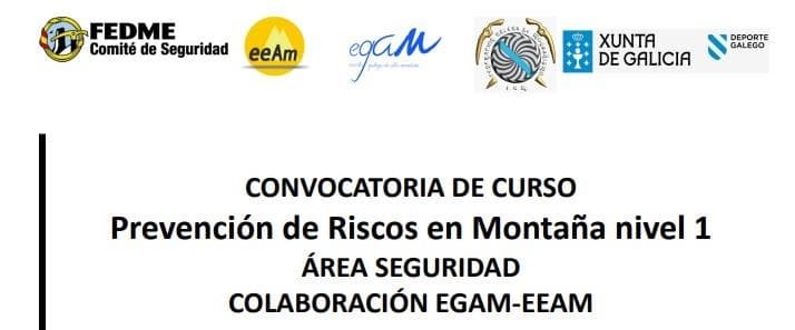 Curso de prevención de riesgos en montaña nivel 1